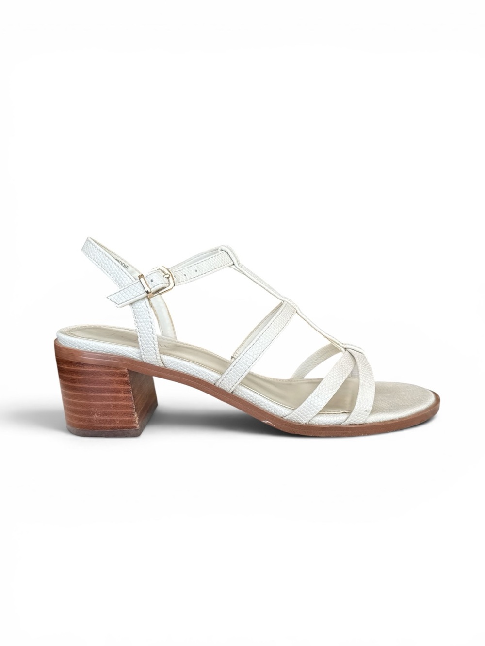 Classic White Strappy Block Heel Sandals | J Crew
